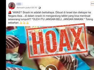 Viral Jajanan dari Israel Berisi Tablet Pembuat Lumpuh, Ini Faktanya