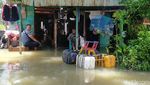 Kali Lamong Meluap, Rendam Rumah Warga di Gresik