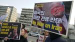 Aksi Warga Dunia Tolak Perang AS-Iran