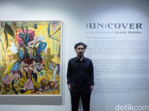 Gilang Fradika Main-main dengan Figur Disney di Lukisannya