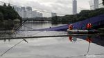 Jembatan Hutan Kota Kemayoran Belum Juga Diperbaiki