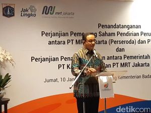 MRT-KAI Bersatu, Anies: Transportasi Jakarta Akan Jadi Kelas Dunia