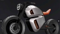 Yakni bakal menggunakan Hubless Rear Wheel, sasis karbon yang ringan, serta baterai lithium ion 9kWh yang dikawinkan dengan ultracapacitors. Dan sistem hybrid terbaru, yang ada pada sepeda motor. Karena sistem yang bakal ditawarkan bakal diklaim berbeda dengan motor listrik yang sudah diperkenalkan, seperti Zero dan Harley-Davidson. Foto: Pool (MCN)