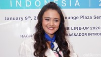 Amanda Rawles saat ditemui di kawasan Senayan, Jakarta Pusat pada Kamis (9/1). Pool/Noel/detikFoto.