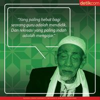 Mbah Moen ke Para Guru: Sabar, Mungkin Muridmu Akan Menarikmu ke Surga 