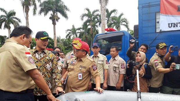 Tetap Siaga, Mensos Buka Posko Induk Penanggulangan Bencana di Jakarta