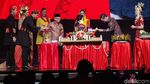 Momen Megawati Diapit Jokowi dan Maruf Buka Rakernas PDIP