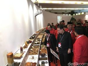 Megawati hingga Hasto Tinjau Pameran Rempah di Area Rakernas I PDIP