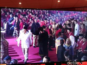 Menhan Prabowo hingga Wiranto Hadiri Pembukaan Rakernas I PDIP