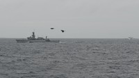 Mereka tergabung dalam divisi 2 operasi siaga tempur laut Natuna 2020. ANTARA FOTO/M Risyal Hidayat.