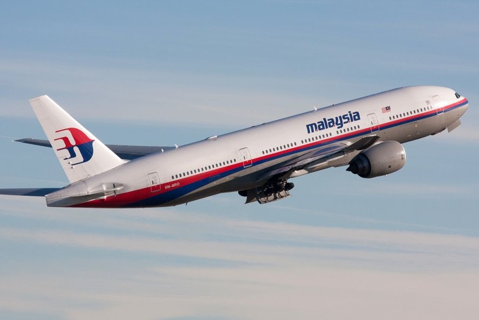 Malaysia Airlines ZΓΒΌrich, Switzerland - December 05, 2007: Malaysia Airlines Boeing 777-200/ER departing Zurich airport. On 08 March 2014 this aircraft crashed as flight MH 370 from Kuala Lumpur to Beijing.