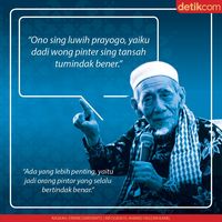 Mbah Moen ke Para Guru: Sabar, Mungkin Muridmu Akan Menarikmu ke Surga 