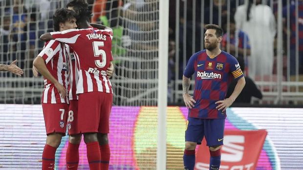 Barcelona kalah 2-3 dari Atletico Madrid. (