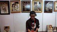 Pameran lukisan tokoh-tokoh nasional menyemarakkan Rakerna PDIP.