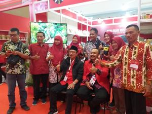 Beras Organik dari Ngawi Diminati Pengunjung dalam Rakernas I PDIP