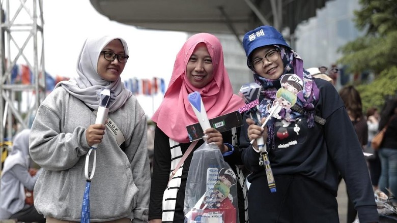 Foto: Fans Suju (Hanif/detikcom) Foto: Fans Suju (Hanif/detikcom)
