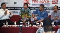 Diskusi dilatari oleh dua operasi tangkap tangan (OTT) KPK terhadap Bupati Sidoarjo Saiful Ilah dan Komisioner KPU Wahyu Setiawan dalam tempo yang berdekatan.