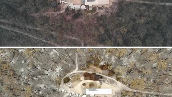 Kerusakan di Sarsfield, Australia. Ajaibnya, rumah di tengah tampaknya masih utuh. Api berkobar dimulai pada November 2019 dan terus mengancam keselamatan dan berdampak parah pada lingkungan. Foto: Bored Panda