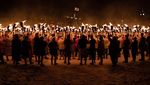 Potret Festival Bakar-bakaran Kapal ala Viking