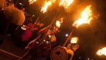 Potret Festival Bakar-bakaran Kapal ala Viking