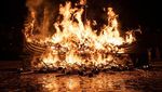 Potret Festival Bakar-bakaran Kapal ala Viking