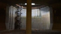 Fasilitas pencegahan banjir ini terletak di kota Kasukabe di Saitama. Pool/matcha-jp.com.