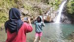 Foto: Curug Panganten, Kesegaran Tersembunyi di Ciamis