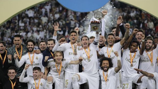 Real Madrid juara Piala Super Spanyol. (