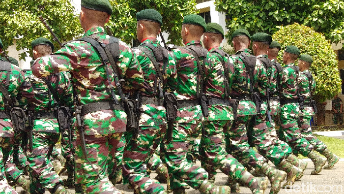 Hermawan Mappiwali-detikcom/ Prajurit TNI di Kodam Hasanuddin Sulsel