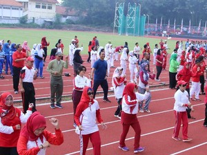 Warga Semarang Bisa Jajal Alat Fitnes Gratis di GOR Tri Lomba Juang