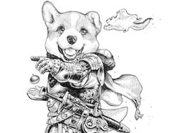 Gemas! Ilustrator Jepang Ubah Kucing dan Anjing Jadi Prajurit Imut