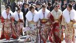 Keceriaan Gadis-gadis Jepang Menyambut Hari Kedewasaan