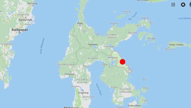 Lokasi Tanah Mori di Morowali, Sulawesi Tengah (Google Maps) Lokasi Tanah Mori di Morowali, Sulawesi Tengah (Google Maps)