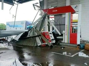 Kecepatan Badai yang Rusak Rest Area Km 166 Cipali Capai 61 Km/Jam
