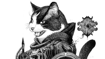 Lihat saja tameng di atas yang memperlihatkan wajah kucing yang memegangnya. Foto: PonkichiM/Bored Panda