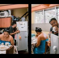 Tidak pernah ada niat untuk menjadi viral, ini hanya menerangkan dari kehidupan normal kita bersama, tambah wanita yang berprofesi sebagai Disk Jockey itu. Foto: Facebook Gail Geriane Photography