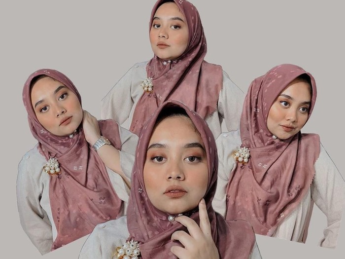 Tutorial Hijab Pashmina Untuk Wajah Kotak
