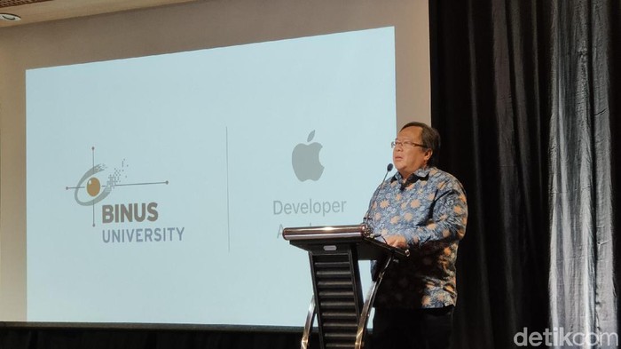 Menristek Harap Lulusan Apple Academy Bisa Bikin Unicorn (Virgina Maulita Putri/detikcom) Menristek Harap Lulusan Apple Academy Bisa Bikin Unicorn (Virgina Maulita Putri/detikcom)