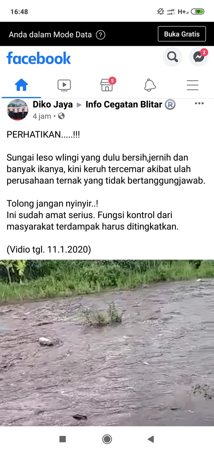 Pencemaran Sungai Dampak Limbah Pabrik Susu