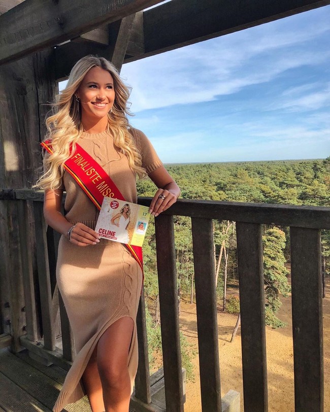 Celine adalah pembicara yang sangat fasih, sesuatu yang sudah ia miliki sejak kecil. Itu sebabnya ia mulai sekolah hukum, dia entrepreneur sejati, kata Darline Devos, penyelenggara kontes. Foto: Instagram