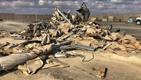 Diketahui ada 22 rudal balistik Iran yang diluncurkan dan mengenai 2 pangkalan militer Irak yang menjadi markas tentara Amerika Serikat. AP Photo/Qassim Abdul-Zahra.