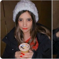 Tak selalu terlihat manis, kadang Vienna juga bisa bersikap ceroboh ketika minum. Foto: Twitter @ViennaDoLL