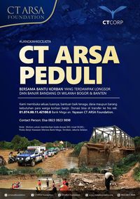 Pulihkan Trauma Korban Longsor, CT Arsa Berikan Psikososial