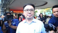 Direktur PT Sinar Mas Asset Management, Alex Setyawan meningggalkan Gedung Bundar, Kejaksaan Agung, Jakarta, usai menjalani pemeriksaan, Rabu (15/1/2020).