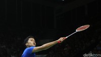 Bermain di hadapan pendukung sendiri, Ginting memang diunggulkan untuk menang di partai Daihatsu Indonesia Masters 2020 ini.