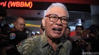 Direktur PT PAN Arcadia Asset Management, Irawan Gunari meninggalkan Gedung Bundar, Kejaksaan Agung, Jakarta, Rabu (15/1/2020).