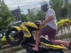 Bule Bikin Ulah Aksi Freestyle di Jalanan Bali Dicari Polisi