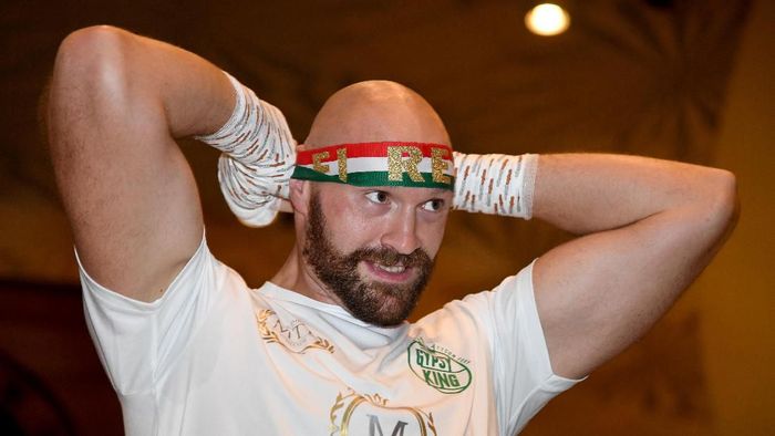 Tyson Fury akan menghadapi Deontay Wilder dalam perebutan sabuk juara tinju kelas berat WBC. (Foto: Ethan Miller/Getty Images) Tyson Fury akan menghadapi Deontay Wilder dalam perebutan sabuk juara tinju kelas berat WBC. (Foto: Ethan Miller/Getty Images)