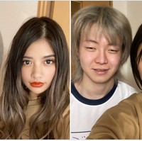 Begini penampilan mereka ketika sebelum dan setelah siap-siap untuk sebuah foto yang akan diunggah di Instagram. Foto: Twitter @ViennaDoLL