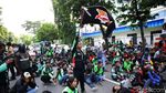 Potret Driver Ojol Geruduk Kemenhub